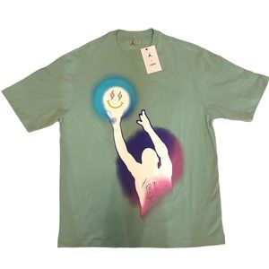 Nike Air Jordan x J Balvin Shirt Mens M Enamel Green DR2962-308